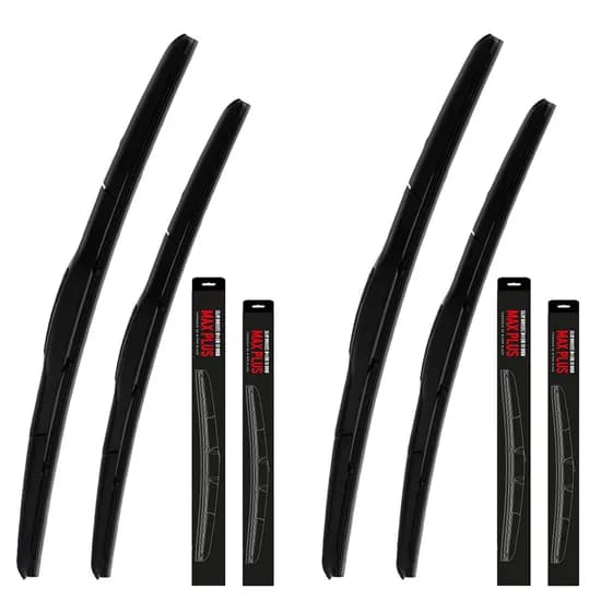 더나은 하이브리드 3세대 MAX PLUS 실리콘 발수 와이퍼, 350mm(14) 2개 + 600mm(24) 2개, 후크타입, 1개