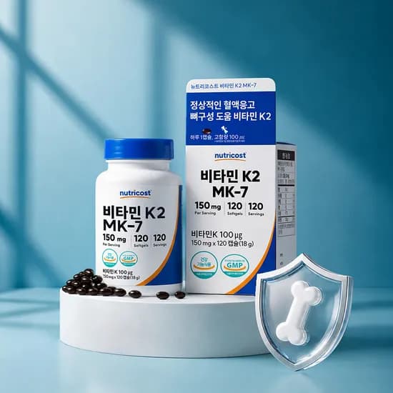 뉴트리코스트 비타민 K2 MK-7 100MCG 소프트젤 120정 1개