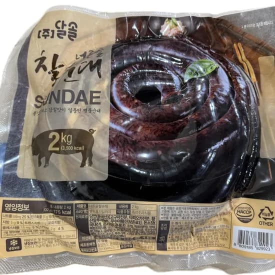 달솔 너른골 찰순대 냉장 2kg 1개