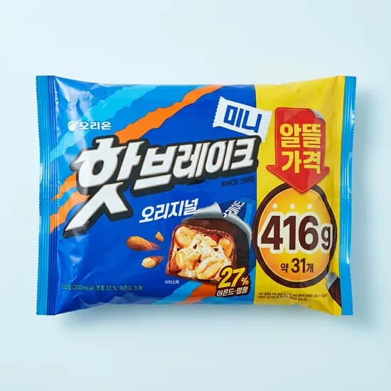 오리온 핫브레이크 오리지널 416g 3개