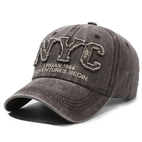 베라모다 NYC 빈티지 워싱 볼캡 VM3009 브라운 One Size 1개