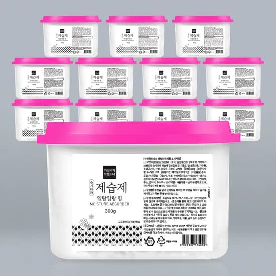 가성비가브랜드다 습기타파 제습제 일랑일랑 향, 300g, 12개입
