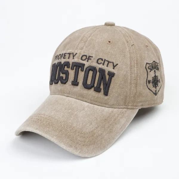 Boston 클래식 워싱 볼캡 VM3013 베이지 One Size 1개