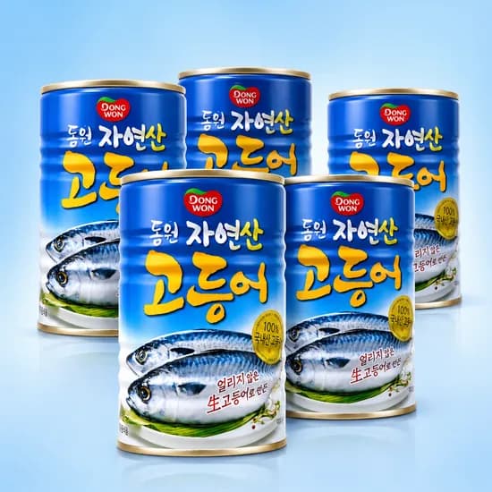 동원 자연산 고등어 캔고등어 통조림 300g 5개