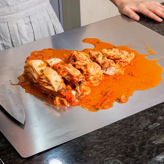 스토피아 스텐 양면 도마 대형 50x40cm 실버 1개