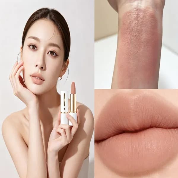 MYC 부드러운 매트 립스틱 베이지 누드 3.8g 1개
