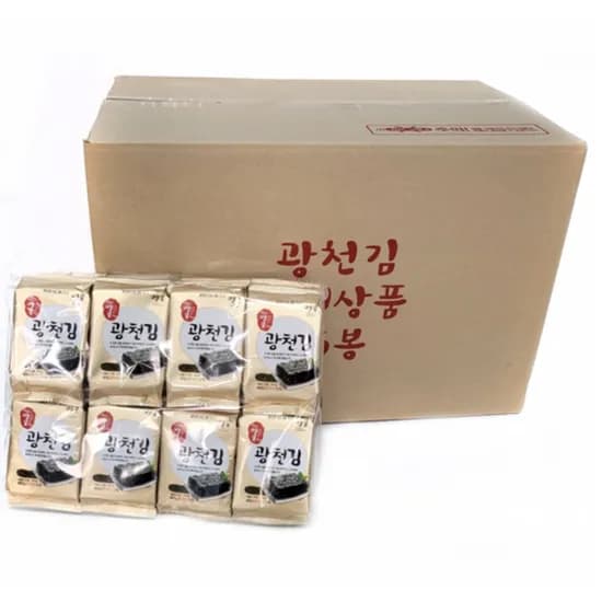 광천맛김 광천 재래 식탁김 56g 16봉 10개