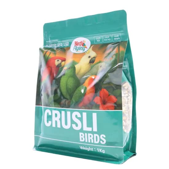 크루슬리 알곡 앵무새 모이, 1kg, 1개