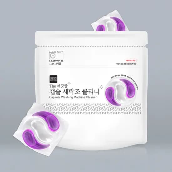 The 깨끗한 캡슐 세탁조세정제 11g 12개입 1개