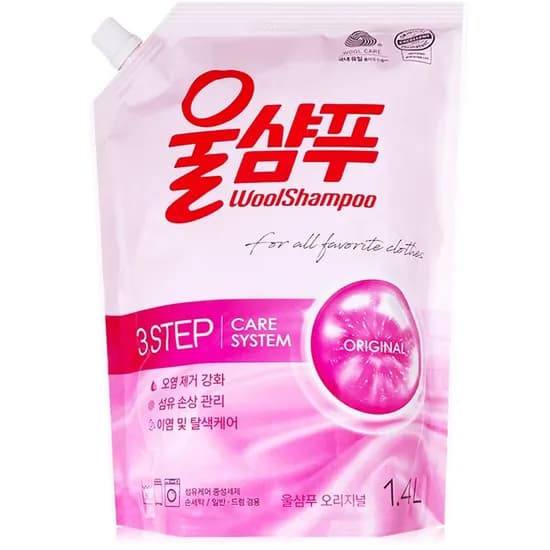 애경 울샴푸 오리지널 손빨래세제 리필 1.4L 1개