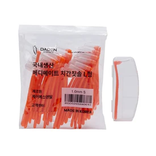 다덴 메디메이트 치간칫솔 L형 어금니형 1mm 50개입 12,900원