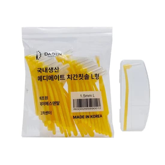 다덴 메디메이트 치간칫솔 L형 어금니형 1.5mm 50개입 1개