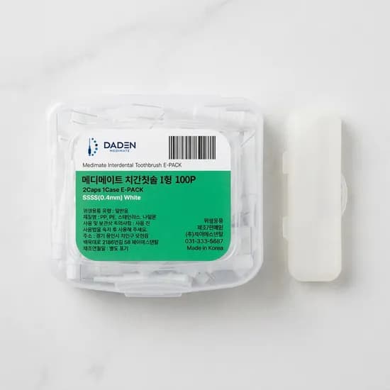 다덴 메디메이트 치간칫솔 i형 E-팩 0.4mm 100개입 1개