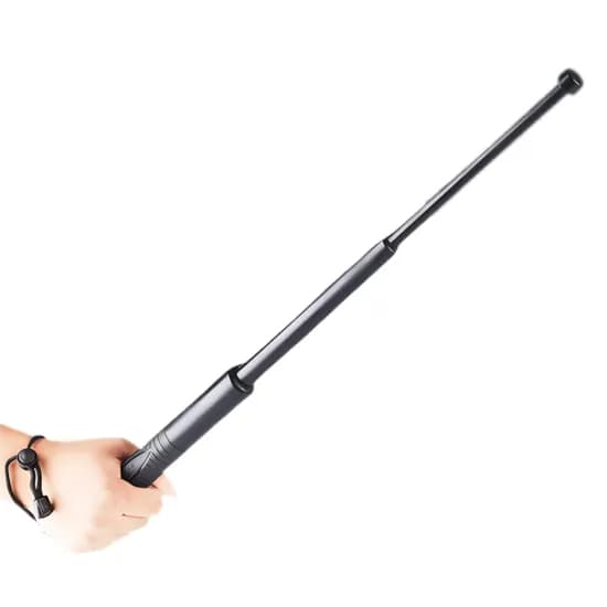 애니윙 2in1 안전망치 호신용 삼단봉 블랙 64cm 1개