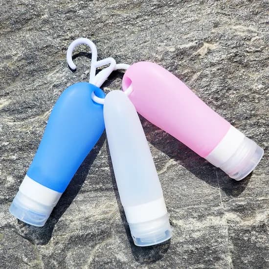 루키드 실리콘 트래블보틀 90ml, 블루세트, 3개, 1세트