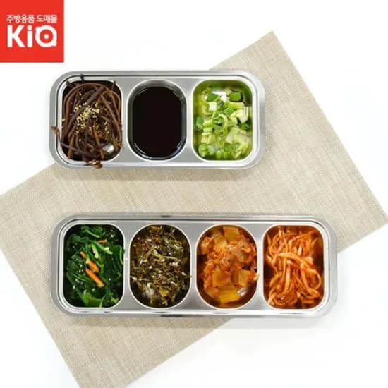 스텐 반찬접시, 4구, 1개