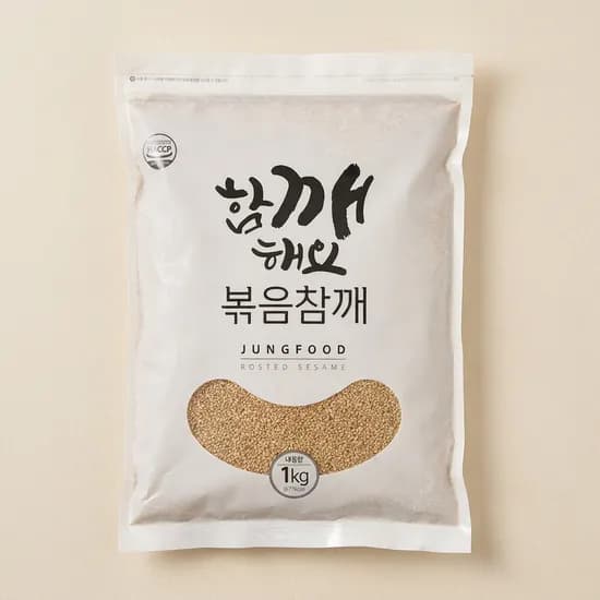 라온푸드 볶음참깨 1kg 1개