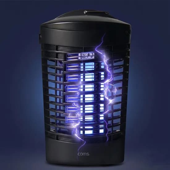 UV 전격 살충기 주방 초파리 모기 트랩 날파리 퇴치기 해충 하루살이 전기포충기 JS30-9W, 블랙, 1개