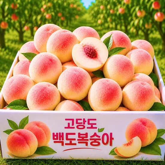 말랑이 백도복숭아, 4kg, 1박스