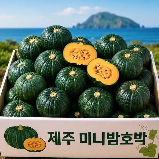 제주 보우짱 꿀 미니밤호박, 5kg, 1박스