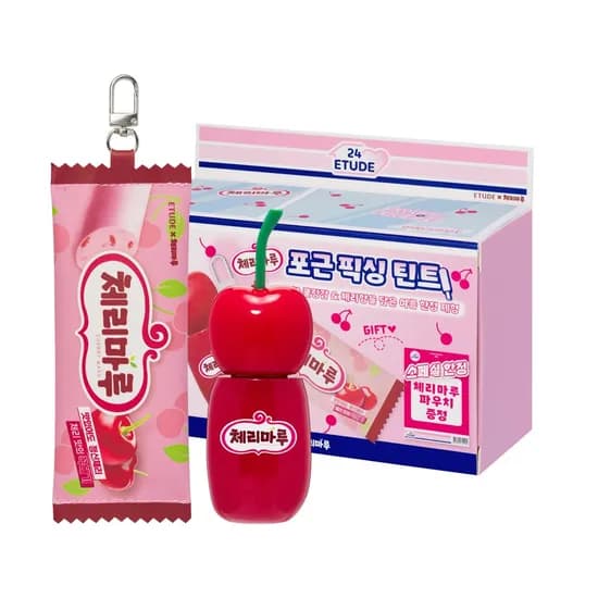 에뛰드 포근 픽싱 틴트 체리마루 콜라보 정신못체리지 4g 1개