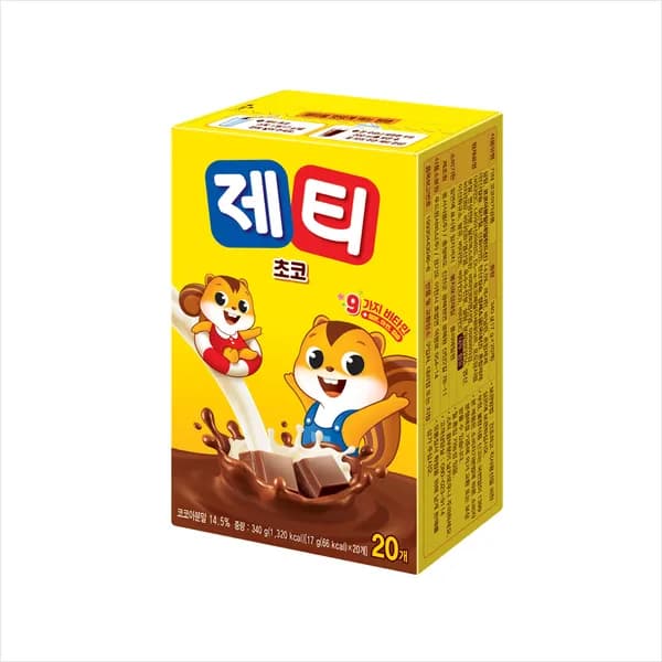 제티 초코렛맛 17g 20개