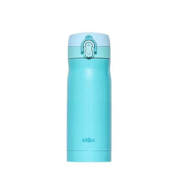 클리나 원터치 보온보냉 텀블러 보온병 펄블루 350ml