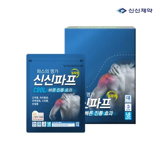 신신제약 신신파프 쿨, 대형, 5매입, 10포, 1개