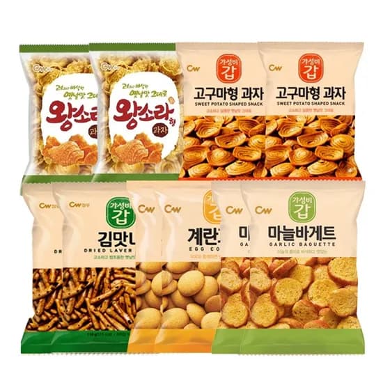 청우 옛날과자 10봉 세트, 1개