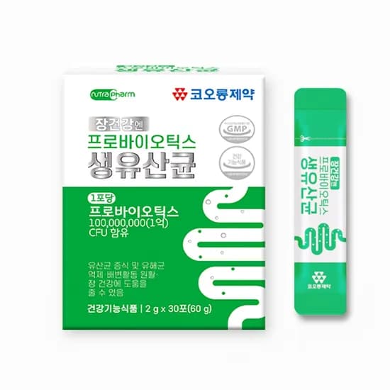 코오롱제약 장건강엔 생유산균 프로바이오틱스, 30포, 3개