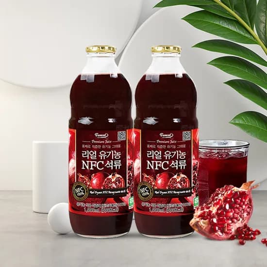 유기농 석류 NFC 착즙 주스 1000ml 2병