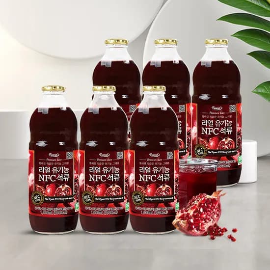 유기농 석류 NFC 착즙 주스 1000ml 6병
