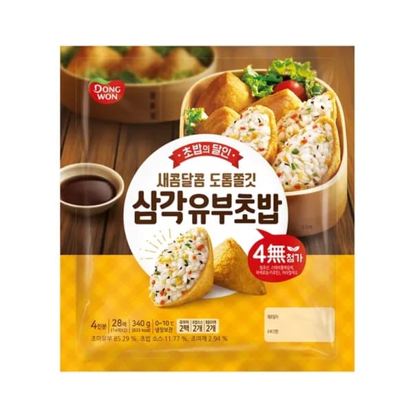 동원 삼각 유부초밥 340g 4개