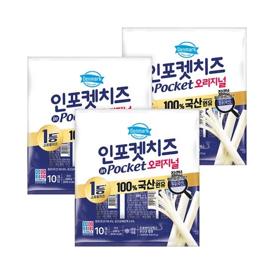동원 덴마크 인포켓치즈 오리지널, 20g, 30개