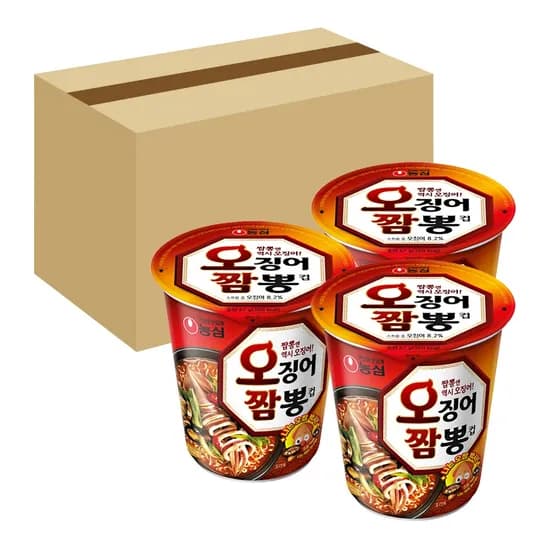 농심 오징어짬뽕 소컵 67g 18개