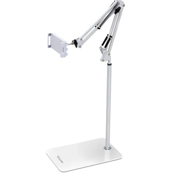 셀그립 140cm 자바라 스탠드 핸드폰 태블릿 거치대 대형 화이트 1개
