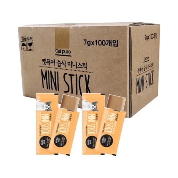 캣퓨어 미니스틱 젤리파우치 참치&흰살생선 700g 1개