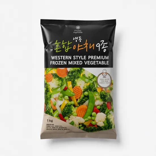 농우 냉동 혼합야채 9종 야채믹스 마녀스프 1kg 1팩