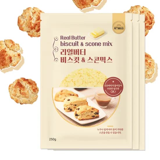 KF 리얼버터 비스킷&스콘믹스 250g 3개