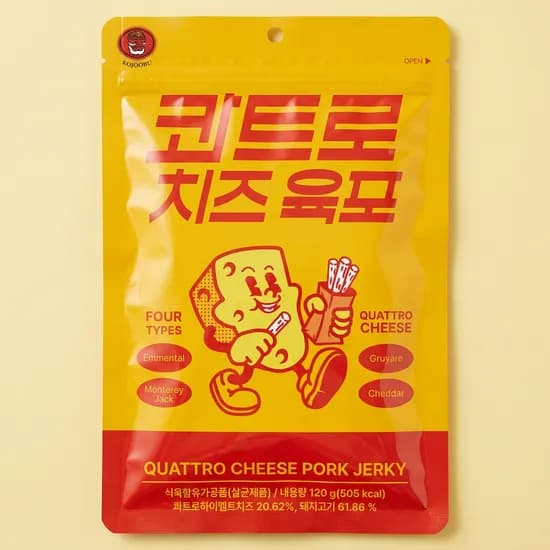 코주부 콰트로 치즈 육포 120g 4개