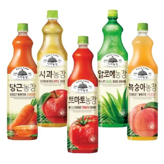 가야농장 1.5L 5종 혼합 과즙음료