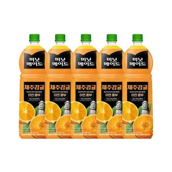 코카콜라음료 미닛메이드 제주감귤 1.5L 5개