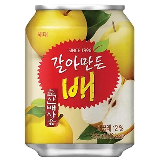 해태음료 갈아만든배 238ml 24캔