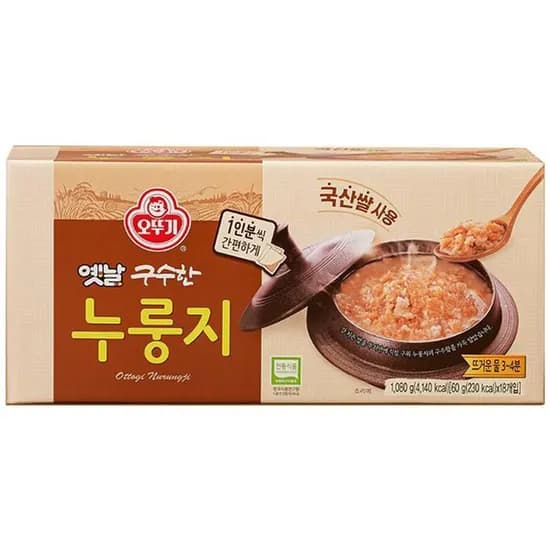 오뚜기 옛날 구수한 누룽지 60g 18개