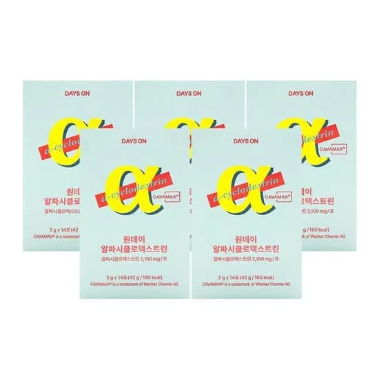 데이즈온 원데이 알파시클로 덱스트린 3g 14포 5박스