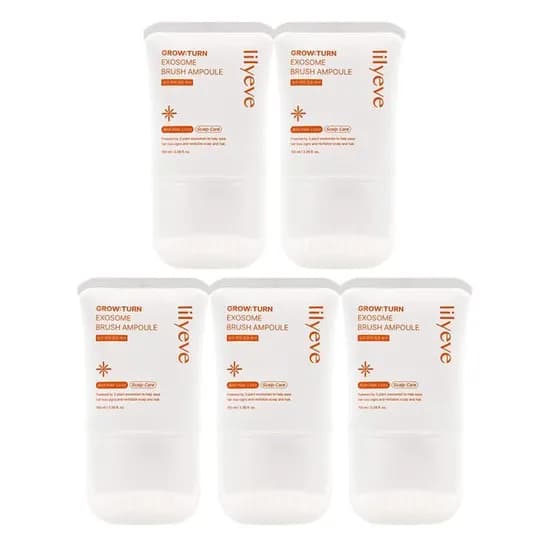 릴리이브 그로우턴 엑소좀 브러쉬 앰플 탈모 두피 케어 100ml 5개