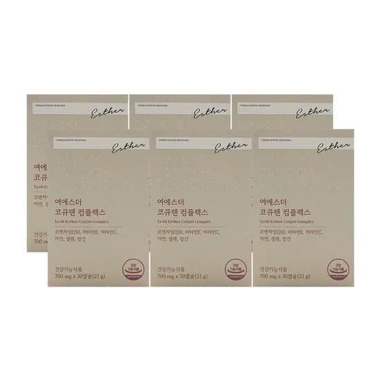 여에스더 코큐텐 컴플렉스 700mg 30캡슐 6박스
