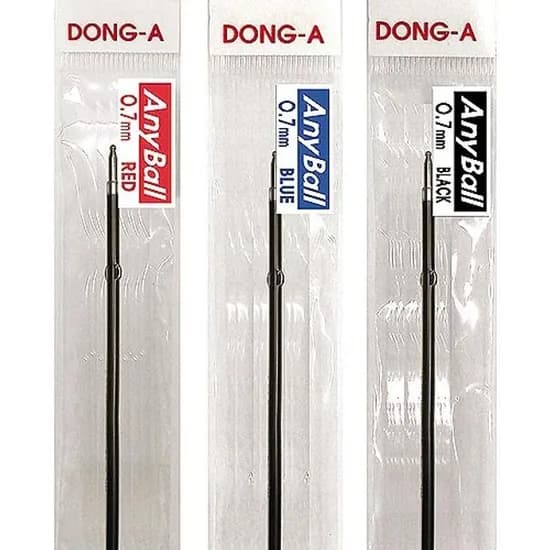 동아 애니볼 리필 0.7mm 흑색, 12개
