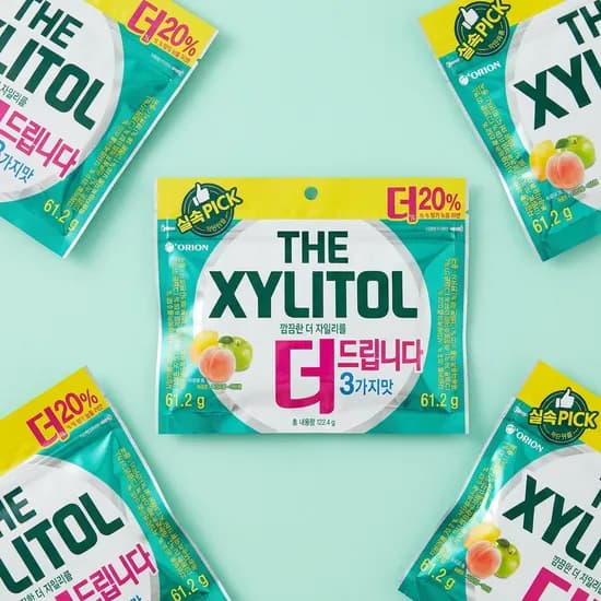 오리온 더 자일리톨 리필 122g 4개