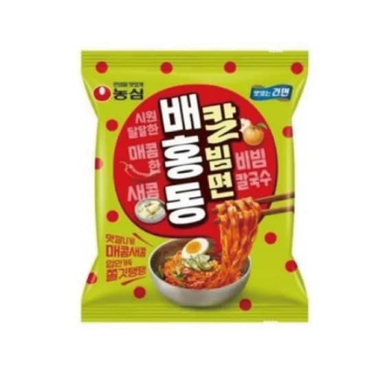농심 배홍동 칼빔면 128g 4개